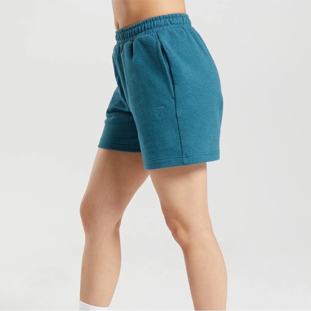 Gymshark rest day sweat shorts. Blue. XS